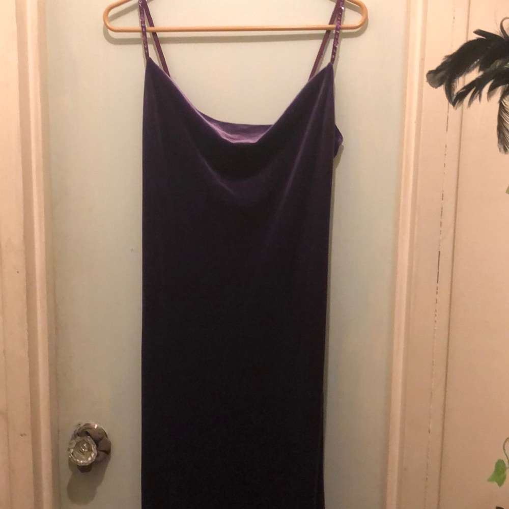 Betsey Johnson vintage purple  beaded dress